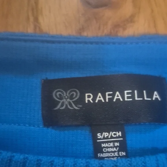 Rafaella Blue Crewneck Sweater - Picture 3 of 4